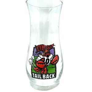 VINTAGE RED LOSTER GLASS "TAILBACK"‎